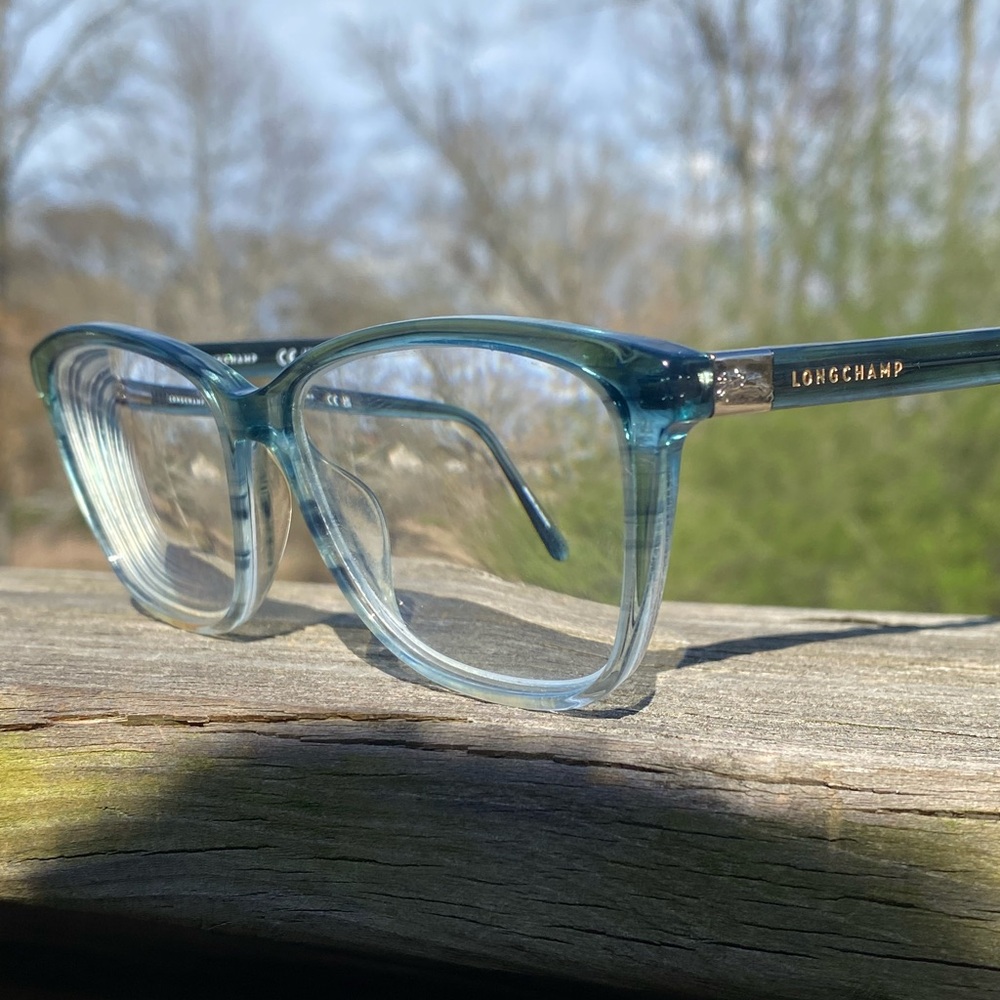Longchamp glasses Transparent blue Cat-Eye Frames LO2659 53[]14 140 full rim